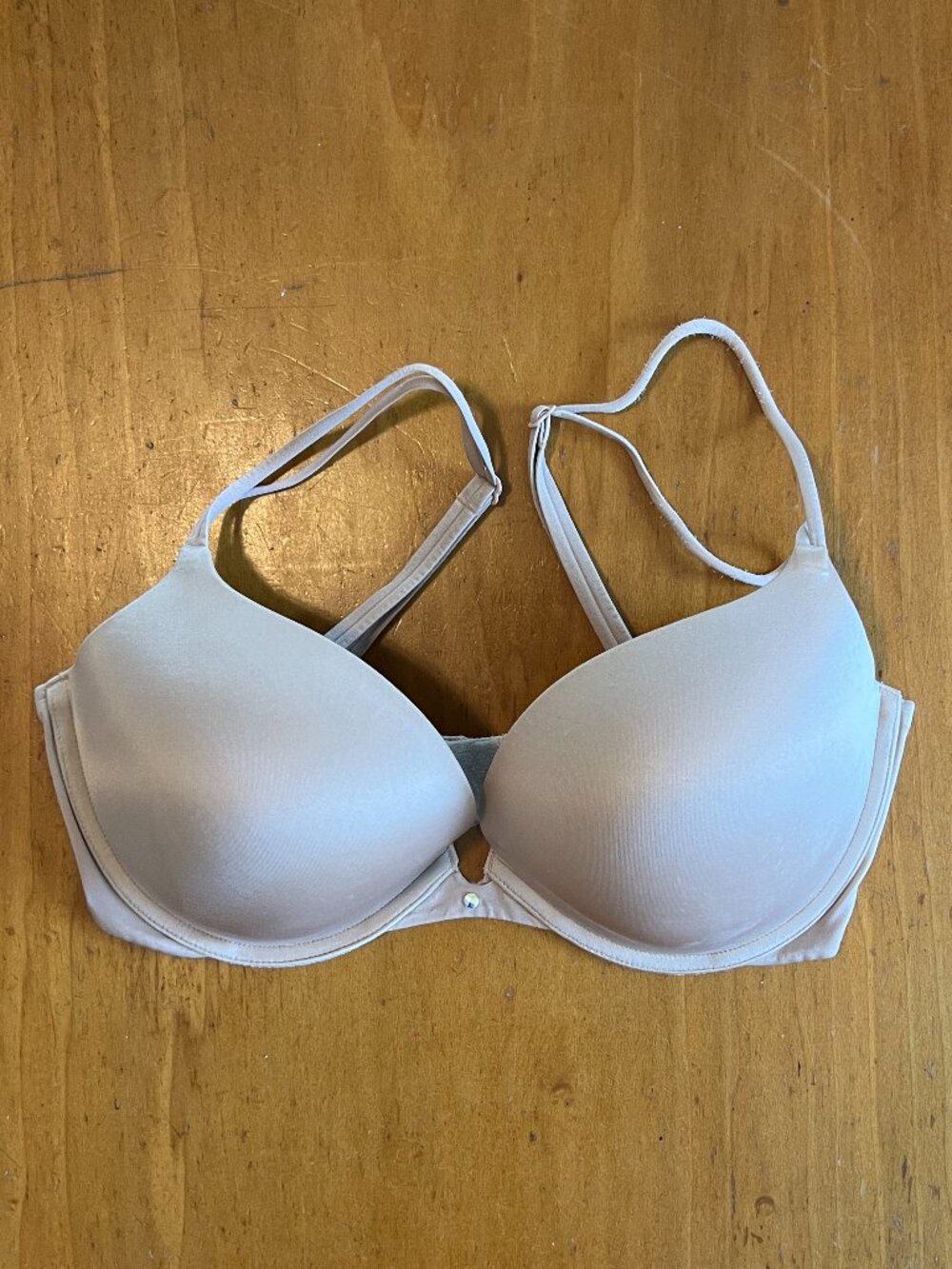 Victoria’s Secret Very Sexy Push-Up Bra 34DD Nude Jeweled